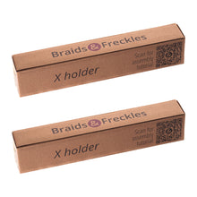Load image into Gallery viewer, Braids & Freckles • Magnetic X Holder • Set of Two